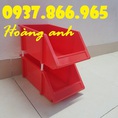Hộp nhựa đựng đồ kim khí, bán kệ dụng cụ vát 1 đầu, kệ nhựa dùng trong công nghiệp, ke dung cu