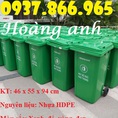 Thùng gom rác có bánh xe, thùng rác nhựa 120l, thùng rác nhựa HDPE, thùng rác công cộng, thùng rác tại công viên