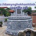 Mộ tròn đá đẹp Kiệt tác mộ tròn đá xanh chế tác tại Ninh Bình