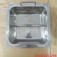 Cung cấp nồi lẩu inox 2 ngăn vuông cho nhà hàng quán ăn giá rẻ