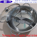 Cung cấp nồi lẩu 2 ngăn inox tròn dành cho nhà hàng giá rẻ