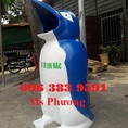 Thùng rác chim cánh cụt giá rẻ đựng rác trong trường học, khu du lịch