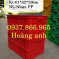 Sản xuất thùng nhựa có nắp số lượng lớn, thùng nhựa dùng trong nhà máy sản xuất, thùng nhựa hs019