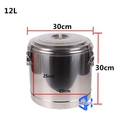 Thùng đựng cơm canh cháo soup bằng inox 304 3 lớp cách nhiệt dung tích 10L
