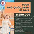 Tour du lịch Đảo ngọc Phú Quốc 3 ngày 2 đêm lễ 30/4