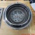 Lò nướng than hoa âm bàn hút dưới cho nhà hàng quán ăn