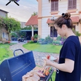 Bếp nướng than hoa ngoài trời Barrel Charcoal Barbecue