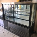 Tủ bánh kem kính vuông 3 tầng nhập khẩu đài loan mới 89%