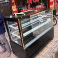 Tủ bánh kem kính vuông 3 tầng nhập khẩu đài loan mới 93%