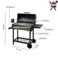 Bếp nướng than, ngoài trời tự xoay BBQ050