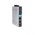 Nport IA5250 T: 2 Port RS 232/422/485 Device Server with 2 10/100BaseT X ports RJ45 connectors, single IP , 40 to 75