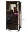 Tủ lạnh Hitachi C6800SXT,707 lít,6 cửa,màu nâu