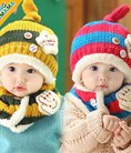 Set khăn mũ len cho bé
