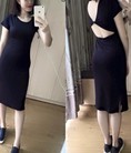 Váy ôm body khoét lưng