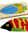 Đồ chơi gỗ tranh 5 con cá