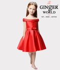 Đầm dạ hội Nữ Thần Tyche sắc đỏ may mắn HQ458 GINgER WORLD 318.000đ