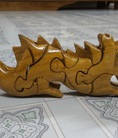 Thú ghép gỗ 3D Đồ chơi thông minh cho bé