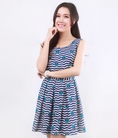 Đầm Xòe Thái Lan Dễ Thương Họa Tiết Mũi Neo