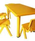 Bàn gế nhựa đúc mầm non chất lượng cao