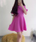 Đầm kaki váy xòe