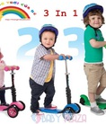 Xe trượt Scooter cho bé 18 tháng tuổi Xe trượt thông minh ghế ngồi xe trượt Scooter 3 trong 1