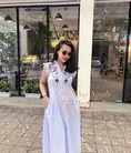 Đầm maxi sơ mi