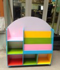 Giá sách truyện bằng gỗ siêu rẻ có ngăn để đồ chơi đồ dùng học liệu