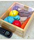 Bộ cắt hoa quả được làm bằng gỗ dành cho bé