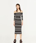 Váy đầm bó sát hở vai Zara size XS