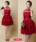 Đầm xòe ren phối lưới KT015