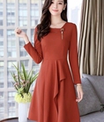Đầm xòe cam