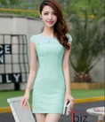 Đầm body ren 3 màu pastel dày đẹp sỉ 55k