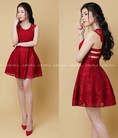 Đầm ren dáng xòe dày đẹp 60k