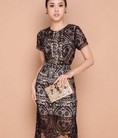Đầm body ren kèm lót trong