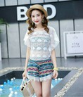 Bikini set 3 kèm áo ren hàng đẹp