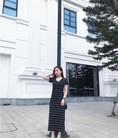 D108 Đầm Maxi Cổ Tim