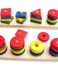 Đồ chơi gỗ: bộ đồ chơi montessori 8 món