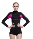 Áo Bơi Nữ Liền Quần Giữ Ấm Wetsuit dày 2mm Sbart Hồng