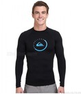 Áo Bơi Nam Dài Tay Quiksilver Chui Đầu Đen Logo Xanh