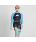 Áo Bơi Nam Dài Tay Quiksilver Chui Đầu Đen Tay Xanh