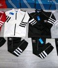 Bộ nỉ cổ dựng Adidas Ba lá