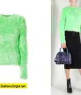 Áo lông Balenciaga faux fur knit pullover