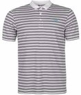 Áo thun nam Dunlop Stripe Polo Mens White/Black Xách tay UK