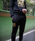 Bộ Adidas Ba lá nghiêng ép logo vàng
