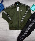 Bộ nỉ thể thao Adidas kéo khóa
