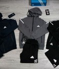 Bộ nỉ thể thao nam Adidas kéo khóa