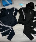 Bộ nỉ thể thao Adidas mũ tháo rời linh hoạt