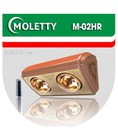 Đèn sưởi Moletty 2 bóng điều khiển từ xa M 02HR