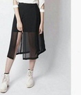Váy voan xẻ tà lưng thun co dãn U16022 mới nè