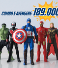 Bộ chơi mô hình 5 anh hùng Avengers